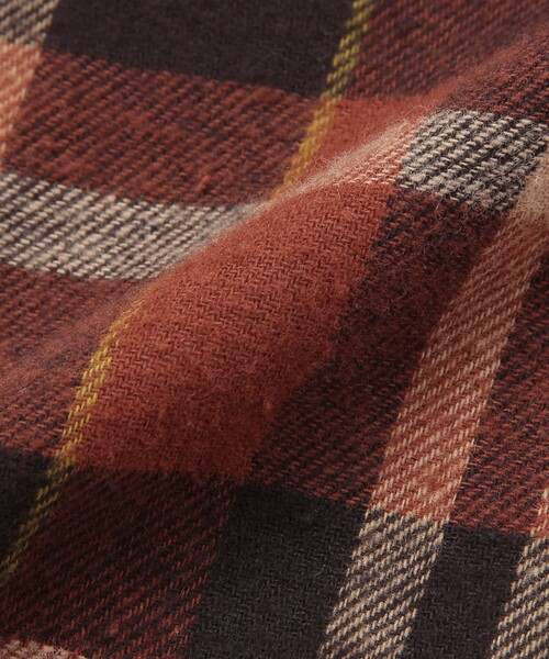 coen（コーエン）の「ALASKAN(アラスカン)別注バンドカラーネルシャツ（シャツ/ブラウス・キッズ・ワイン/ブラウン・100/110/150/140/130/120）」の21枚目の写真