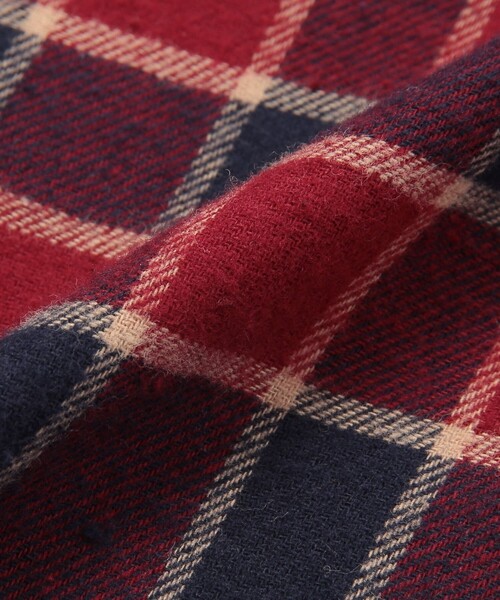 coen（コーエン）の「ALASKAN(アラスカン)別注バンドカラーネルシャツ（シャツ/ブラウス・キッズ・ワイン/ブラウン・100/110/150/140/130/120）」の22枚目の写真