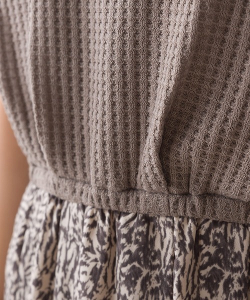FURRY(ファーリー)の「かぎ針切替ロングワンピース(ワンピース・レディース・ベージュ/グレー・FREE)」の12枚目の写真