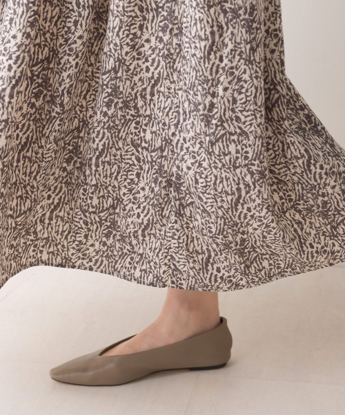 FURRY(ファーリー)の「かぎ針切替ロングワンピース(ワンピース・レディース・ベージュ/グレー・FREE)」の6枚目の写真