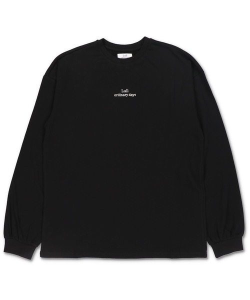 Lull（ルル）の「【Lull / ルル】M/Lサイズ展開で再入荷★Lullロゴ刺繍ロンT（Tシャツ/カットソー・レディース・ホワイト/ブラック・ONESIZE/M/L）」の17枚目の写真