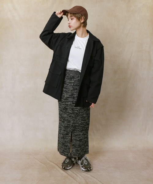 Lull（ルル）の「【Lull / ルル】M/Lサイズ展開で再入荷★Lullロゴ刺繍ロンT（Tシャツ/カットソー・レディース・ホワイト/ブラック・ONESIZE/M/L）」の20枚目の写真