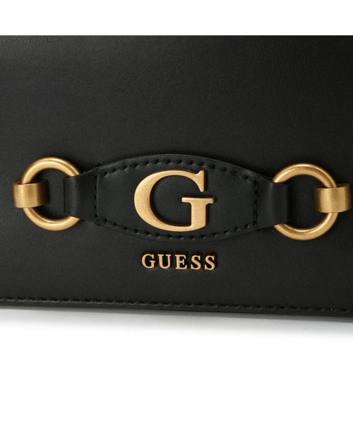 Guess（ゲス）の「IZZY Convertible Crossbody Flap（ショルダーバッグ・レディース・ブラック・ONE SIZE）」の5枚目の写真