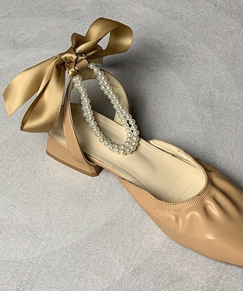Dita Muaj.(ディータムアージュ)の「アンクルパールフラットヒールパンプス(パンプス・レディース・ホワイト/ベージュ・38/39/35/36/37)」の12枚目の写真