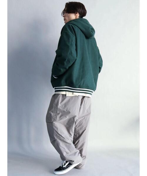 CRAFT STANDARD BOUTIQUE（クラフトスタンダードブティック）の「メルトンフードスタジャン　＊（スタジャン・メンズ・ブラック/ネイビー/グリーン・M/L）」の14枚目の写真