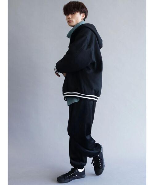 CRAFT STANDARD BOUTIQUE（クラフトスタンダードブティック）の「メルトンフードスタジャン　＊（スタジャン・メンズ・ブラック/ネイビー/グリーン・M/L）」の19枚目の写真