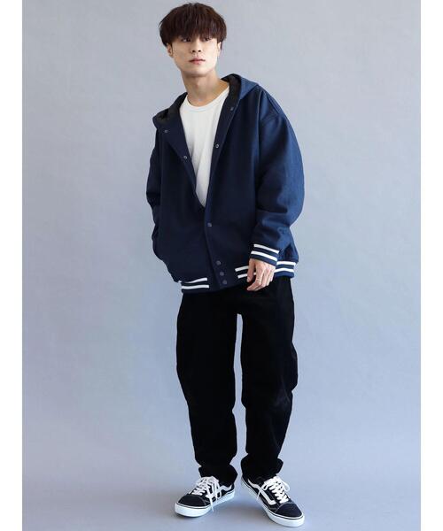 CRAFT STANDARD BOUTIQUE（クラフトスタンダードブティック）の「メルトンフードスタジャン　＊（スタジャン・メンズ・ブラック/ネイビー/グリーン・M/L）」の22枚目の写真