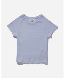 Raglan Rib Fitted Tee