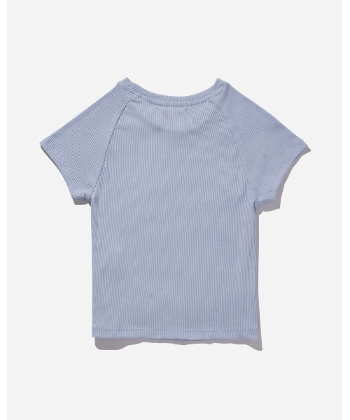 Saturdays NYC(サタデーズ ニューヨークシティ )の「Raglan Rib Fitted Tee(Tシャツ/カットソー・レディース・サックスブルー・X-SMALL)」の2枚目の写真