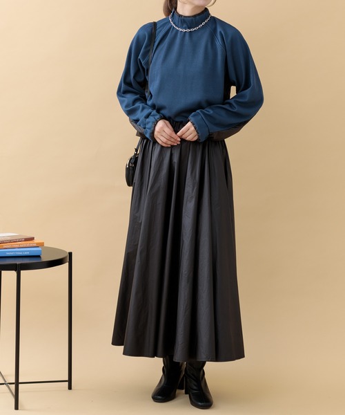 Paradise Picnic（パラダイスピクニック）の「33℃ ウエストスイッチングリブワンピース（ワンピース・レディース・グレー/ブラック・FREE）」の2枚目の写真