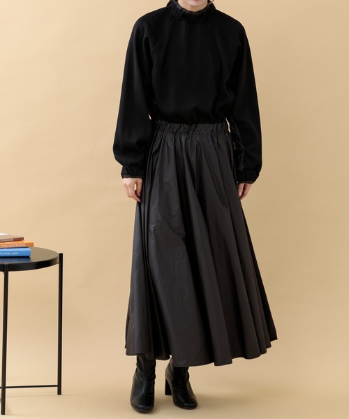 Paradise Picnic（パラダイスピクニック）の「33℃ ウエストスイッチングリブワンピース（ワンピース・レディース・グレー/ブラック・FREE）」の4枚目の写真