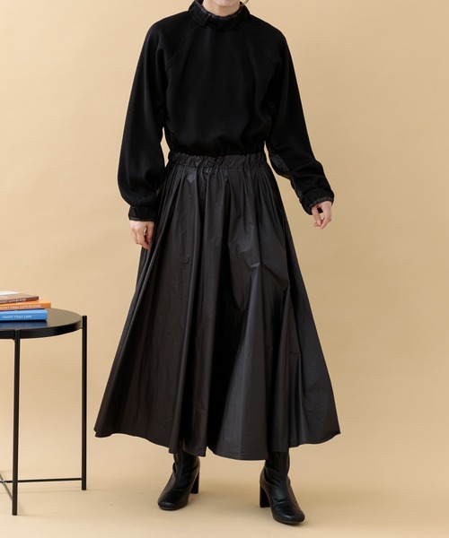 Paradise Picnic（パラダイスピクニック）の「33℃ ウエストスイッチングリブワンピース（ワンピース・レディース・グレー/ブラック・FREE）」の5枚目の写真