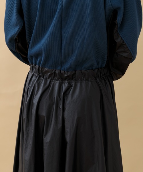 Paradise Picnic（パラダイスピクニック）の「33℃ ウエストスイッチングリブワンピース（ワンピース・レディース・グレー/ブラック・FREE）」の11枚目の写真