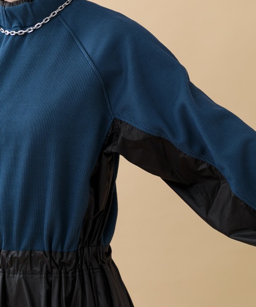 Paradise Picnic（パラダイスピクニック）の「33℃ ウエストスイッチングリブワンピース（ワンピース・レディース・グレー/ブラック・FREE）」の12枚目の写真