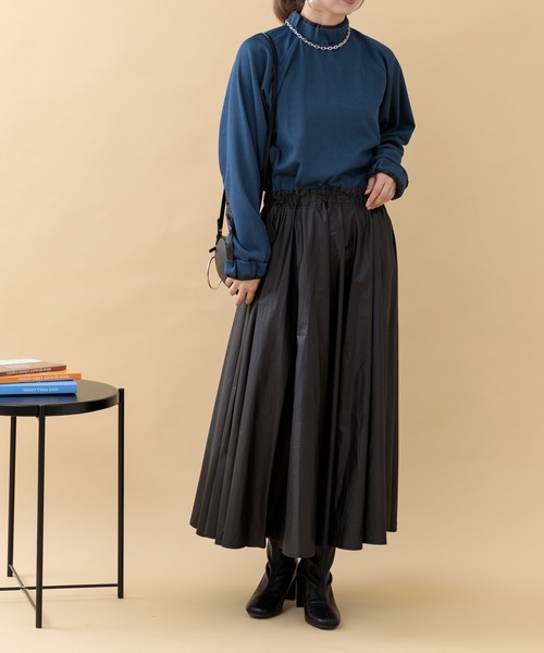 Paradise Picnic（パラダイスピクニック）の「33℃ ウエストスイッチングリブワンピース（ワンピース・レディース・グレー/ブラック・FREE）」の13枚目の写真