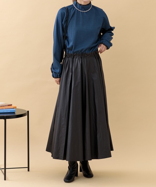 Paradise Picnic（パラダイスピクニック）の「33℃ ウエストスイッチングリブワンピース（ワンピース・レディース・グレー/ブラック・FREE）」の14枚目の写真