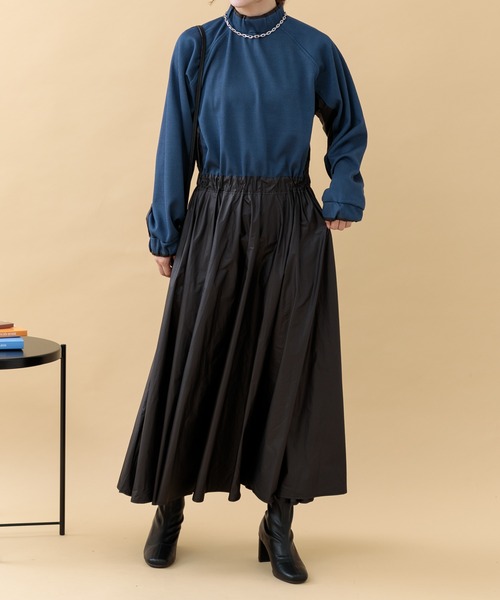 Paradise Picnic（パラダイスピクニック）の「33℃ ウエストスイッチングリブワンピース（ワンピース・レディース・グレー/ブラック・FREE）」の17枚目の写真