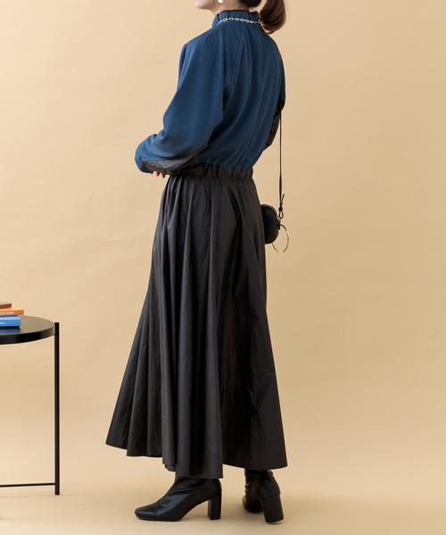 Paradise Picnic（パラダイスピクニック）の「33℃ ウエストスイッチングリブワンピース（ワンピース・レディース・グレー/ブラック・FREE）」の19枚目の写真