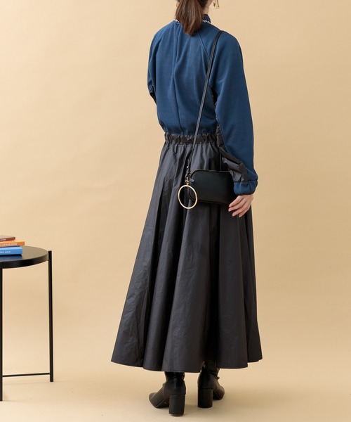 Paradise Picnic（パラダイスピクニック）の「33℃ ウエストスイッチングリブワンピース（ワンピース・レディース・グレー/ブラック・FREE）」の20枚目の写真