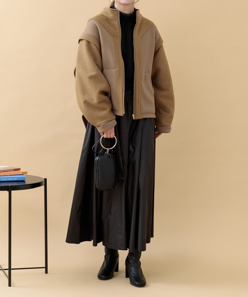 Paradise Picnic（パラダイスピクニック）の「33℃ ウエストスイッチングリブワンピース（ワンピース・レディース・グレー/ブラック・FREE）」の10枚目の写真