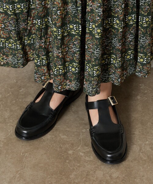 FREAK'S STORE(フリークスストア)の「【WEB限定】eness/エネス ベルトレザーローファー(ローファー・レディース・オフホワイト/ブラック/ブラウン・38/36/37)」の3枚目の写真