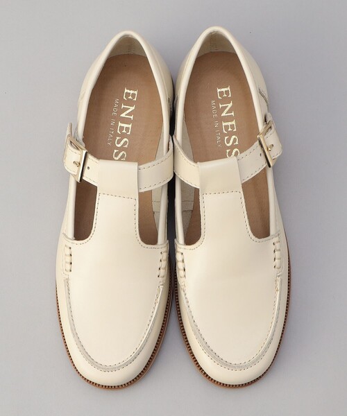 FREAK'S STORE(フリークスストア)の「【WEB限定】eness/エネス ベルトレザーローファー(ローファー・レディース・オフホワイト/ブラック/ブラウン・38/36/37)」の5枚目の写真