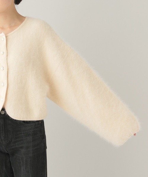 Curensology(カレンソロジー)の「Curensology(カレンソロジー)/ラピーヌダブルニットカーディガン(カーディガン/ボレロ・レディース・ホワイト/ブラック・FREE)」の12枚目の写真