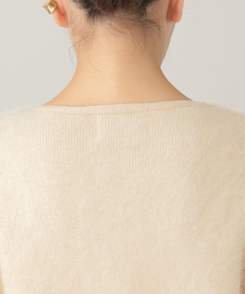 Curensology(カレンソロジー)の「Curensology(カレンソロジー)/ラピーヌダブルニットカーディガン(カーディガン/ボレロ・レディース・ホワイト/ブラック・FREE)」の14枚目の写真