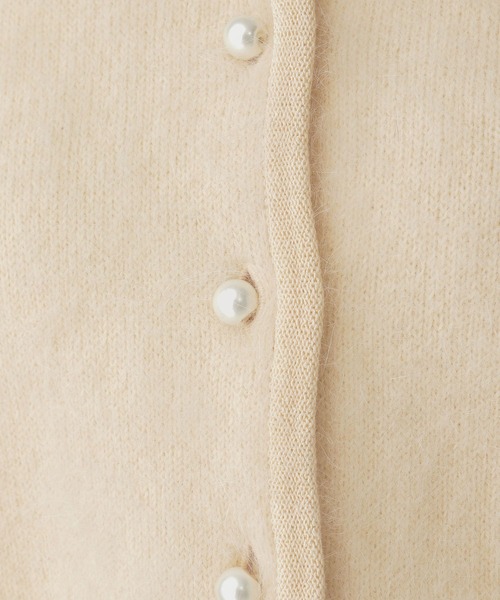 Curensology(カレンソロジー)の「Curensology(カレンソロジー)/ラピーヌダブルニットカーディガン(カーディガン/ボレロ・レディース・ホワイト/ブラック・FREE)」の15枚目の写真