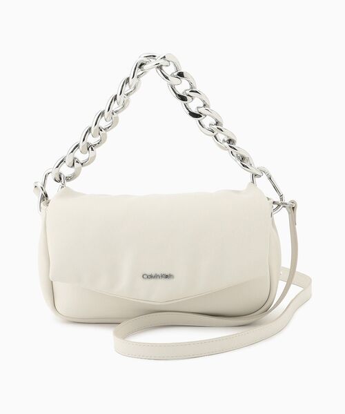 Calvin Klein(カルバン・クライン)の「パフドクロスボディバッグ(ボディバッグ/ウエストポーチ・レディース・アイボリー・FREE)」の3枚目の写真