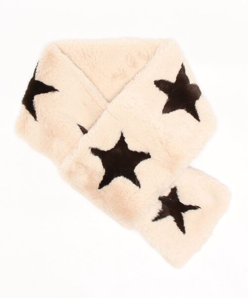 Scrap Book（スクラップブック）の「【Scrap Book】スターエコファーマフラー（マフラー・レディース・ホワイト/グレー/ベージュ・FREE）」の19枚目の写真