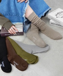 minia | カラーリブハイソックス(ソックス/靴下)