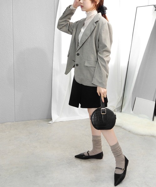 minia（ミニア）の「カラーリブハイソックス（ソックス/靴下・レディース・ブラック/カーキ/グリーン/ライトグレー/ブラウン/ベージュ/ピンク/ホワイト・FREE）」の11枚目の写真