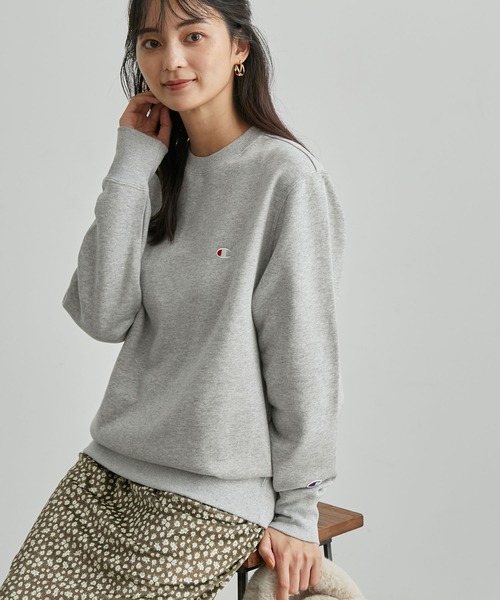 Champion(チャンピオン)の「【Champion/チャンピオン】裏起毛クルーネックスウェット(スウェット・レディース・ホワイト/ブラック/グレー/グリーン・38)」の3枚目の写真