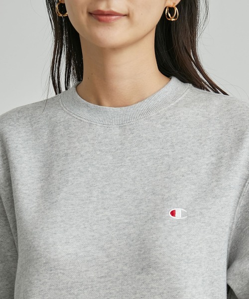 Champion(チャンピオン)の「【Champion/チャンピオン】裏起毛クルーネックスウェット(スウェット・レディース・ホワイト/ブラック/グレー/グリーン・38)」の19枚目の写真
