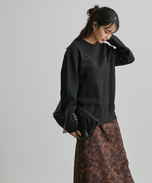 Champion(チャンピオン)の「【Champion/チャンピオン】裏起毛クルーネックスウェット(スウェット・レディース・ホワイト/ブラック/グレー/グリーン・38)」の9枚目の写真