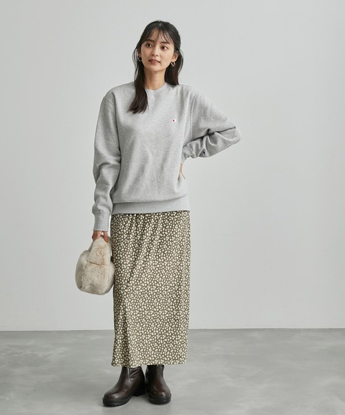 Champion(チャンピオン)の「【Champion/チャンピオン】裏起毛クルーネックスウェット(スウェット・レディース・ホワイト/ブラック/グレー/グリーン・38)」の7枚目の写真