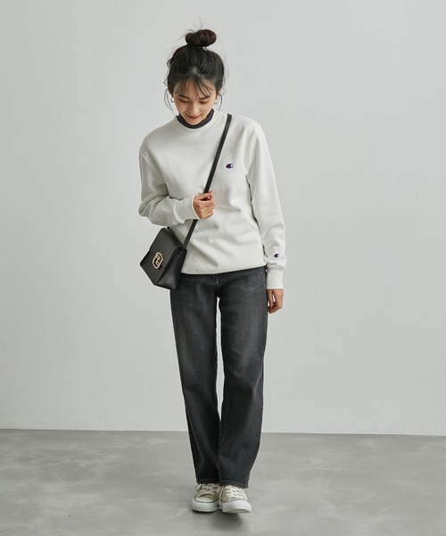 Champion(チャンピオン)の「【Champion/チャンピオン】裏起毛クルーネックスウェット(スウェット・レディース・ホワイト/ブラック/グレー/グリーン・38)」の21枚目の写真