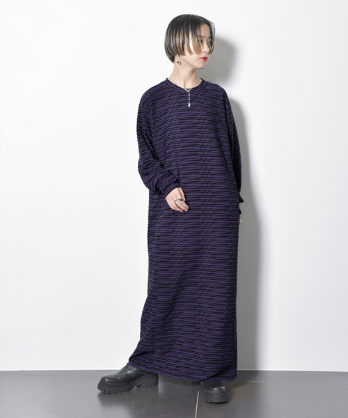 CITYSHOP（シティーショップ）の「WAVE BORDER DRESS：ワンピース  