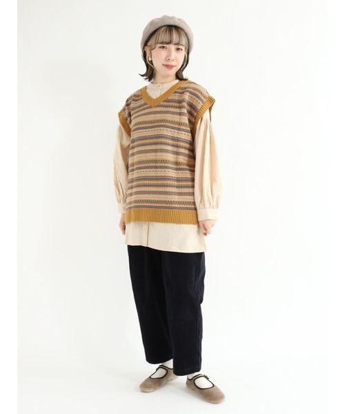 Samansa Mos2（サマンサ モスモス）の「前後2WAY袖ボリュームチュニック（チュニック・レディース・ブラック/ベージュ/ブラウン/ブルー・ﾌﾘ-）」の11枚目の写真