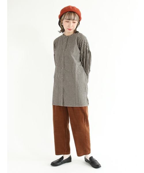 Samansa Mos2（サマンサ モスモス）の「前後2WAY袖ボリュームチュニック（チュニック・レディース・ブラック/ベージュ/ブラウン/ブルー・ﾌﾘ-）」の18枚目の写真