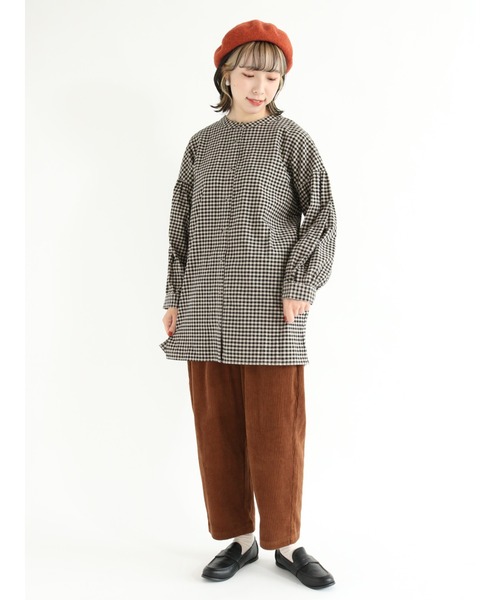 Samansa Mos2（サマンサ モスモス）の「前後2WAY袖ボリュームチュニック（チュニック・レディース・ブラック/ベージュ/ブラウン/ブルー・ﾌﾘ-）」の19枚目の写真