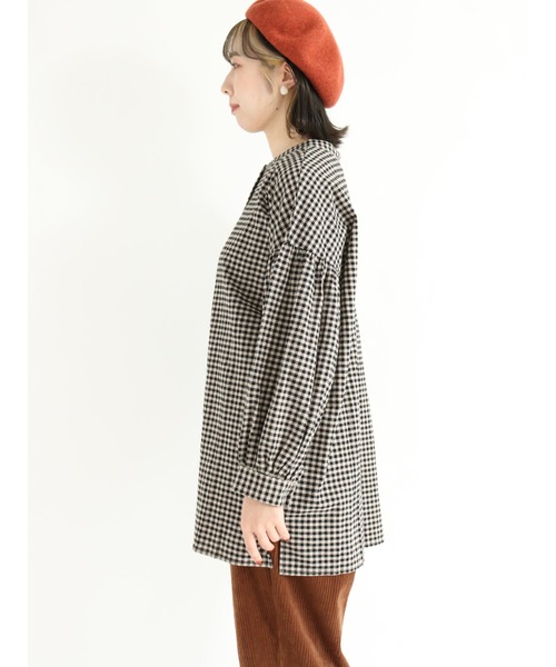 Samansa Mos2（サマンサ モスモス）の「前後2WAY袖ボリュームチュニック（チュニック・レディース・ブラック/ベージュ/ブラウン/ブルー・ﾌﾘ-）」の22枚目の写真