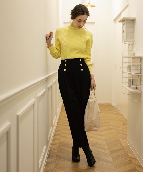 OPAQUE.CLIP（オペークドットクリップ）の「◆【LANATEC(R)/ラナテック】ダブルフェイス マリンパンツ（その他パンツ・レディース・イエロー/ライトベージュ/ネイビー・36/38/40/34/42）」の15枚目の写真