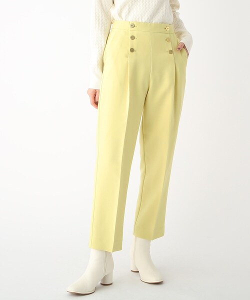 OPAQUE.CLIP（オペークドットクリップ）の「◆【LANATEC(R)/ラナテック】ダブルフェイス マリンパンツ（その他パンツ・レディース・イエロー/ライトベージュ/ネイビー・36/38/40/34/42）」の22枚目の写真