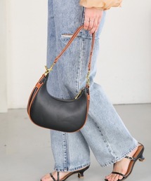 Bab | 配色カラーラウンドショルダーバッグ(ショルダーバッグ)