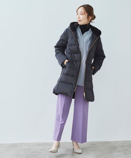 le.coeur blanc（ルクールブラン）の「センタープレスイージーパンツ（その他パンツ・レディース・ライトベージュ/ネイビー/ラベンダー・36/38）」の11枚目の写真