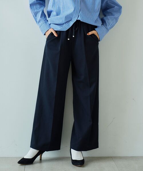 le.coeur blanc（ルクールブラン）の「センタープレスイージーパンツ（その他パンツ・レディース・ライトベージュ/ネイビー/ラベンダー・36/38）」の20枚目の写真