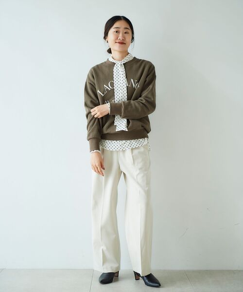 le.coeur blanc(ルクールブラン)の「センタープレスイージーパンツ(その他パンツ・レディース・ライトベージュ/ネイビー/ラベンダー・36/38)」の20枚目の写真