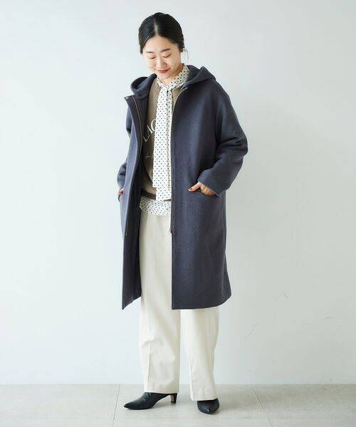 le.coeur blanc(ルクールブラン)の「センタープレスイージーパンツ(その他パンツ・レディース・ライトベージュ/ネイビー/ラベンダー・36/38)」の22枚目の写真